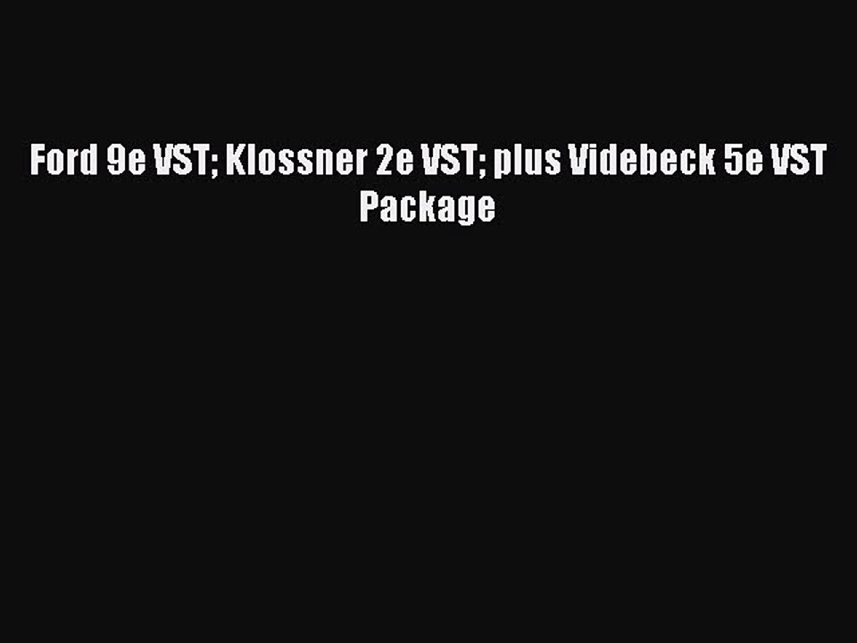Read Ford 9e VST Klossner 2e VST plus Videbeck 5e VST Package Ebook Free