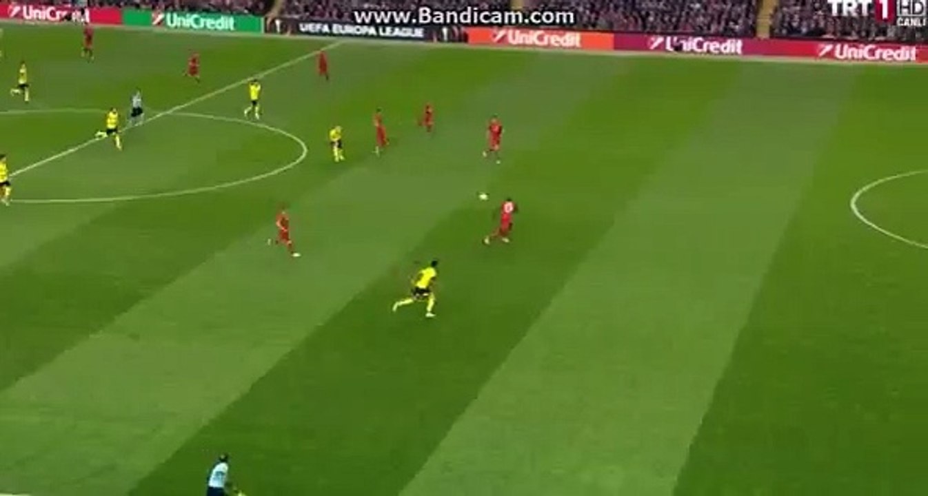 Aubameyang Goal - Liverpool vs Borussia Dortmund 0-2 (14.04.2016)