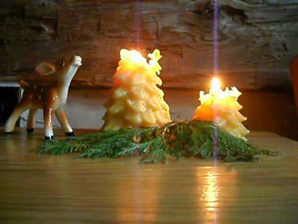 Beeswax Candles, burning (still), with Jo Stafford