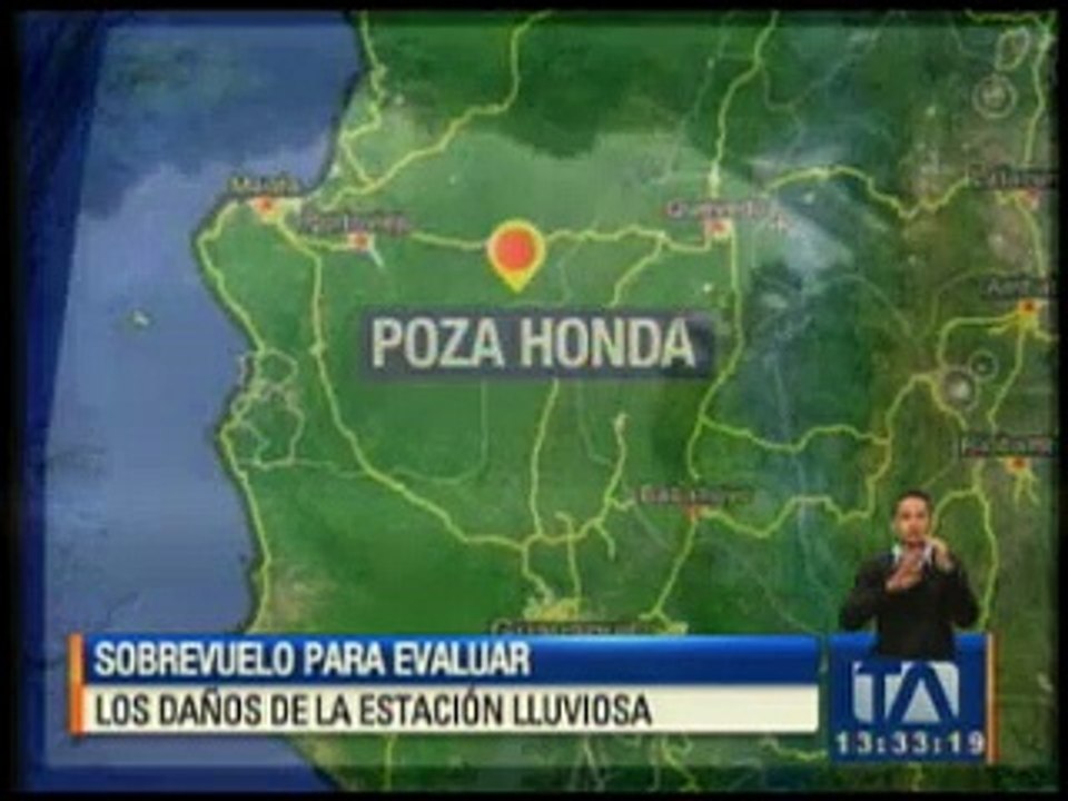 Realizan sobrevuelo para evaluar los daños de la estación lluviosa