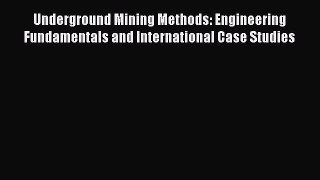 [Read Book] Underground Mining Methods: Engineering Fundamentals and International Case Studies