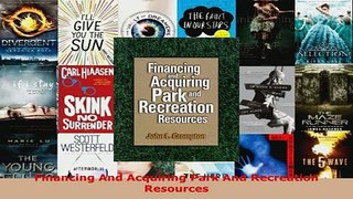 Financing And Acquiring Park And Recreation Resources