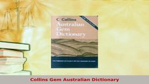 PDF  Collins Gem Australian Dictionary Read Online