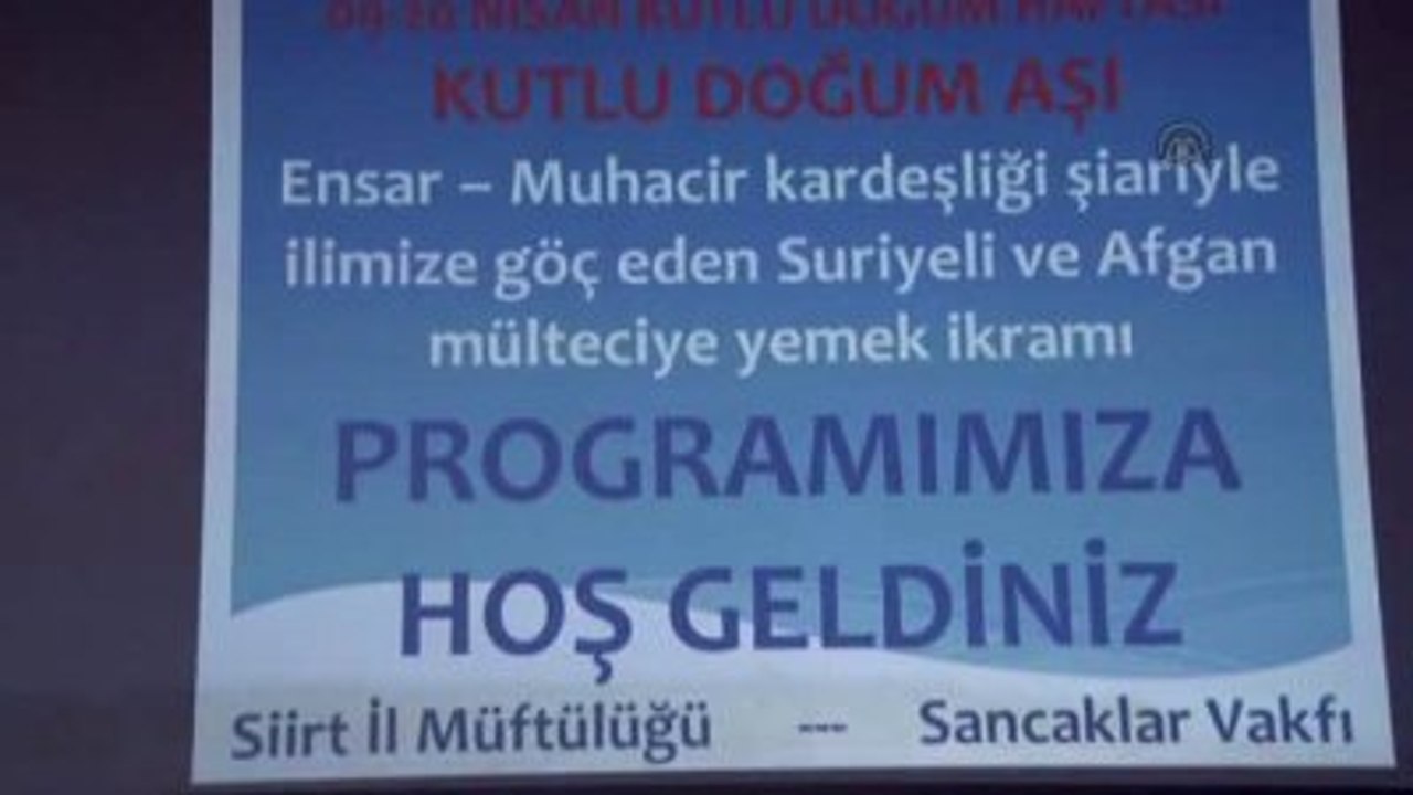 Kutlu Doğum Haftası" Etkinliği - Siirt /
