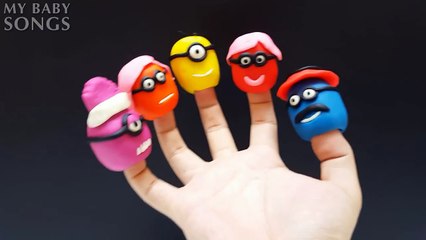 Minions COLORS Play Doh Finger Family Nursery Rhymes and more