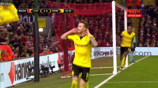 1-3 Marco Reus Goal - Liverpool 1 - 3 Borussia Dortmund 14.04.2016 HD
