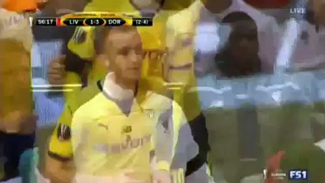 Marco Reus Goal Liverpool 1 - 3 Dortmund Europa League 14.04.2016