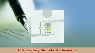 PDF  Introductory Discrete Mathematics Download Full Ebook