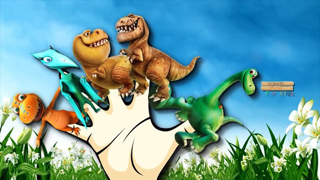 Finger Family Nursery Rhymes Dinosaurs Cartoon For Children | Finger Family Dinosaurs Cartoons
