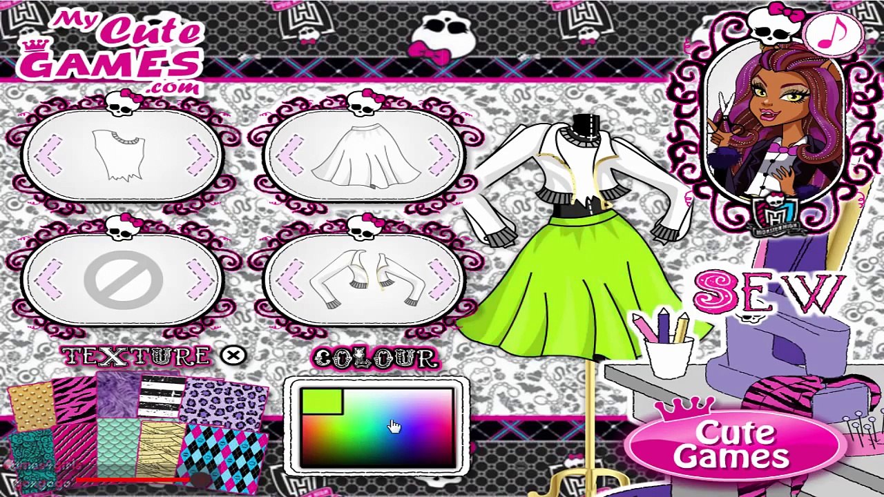 Monster High Design Studio - Monster High Games - Monster High Dress Up Game