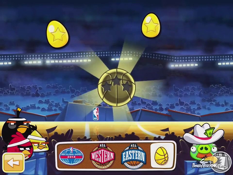Angry Birds Seasons Ham Dunk Golden Egg #52 Walkthrough