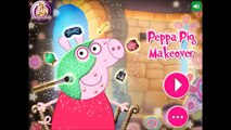 Dibujos animados. Peppa Pig hace maquillaje. Juego de los niños. transformación Peppa Pig
