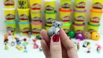 Play Doh Surprise Eggs Peppa Pig Mickey Mouse Disney Frozen Überraschung Eier Huevos Sorpresa Part 8