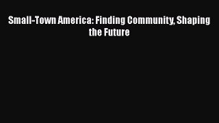 PDF Small-Town America: Finding Community Shaping the Future Free Books