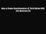 Download Ages & Stages Questionnaires Æ Third Edition (ASQ-3ô) Materials Kit PDF Free
