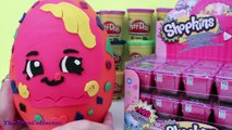 GIANT SHOPKINS SURPRISE EGG Play Doh Season 2 Donna Donut - ULTRA RARE SHOPKINS