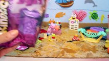 PEPPA PIG Toys English Episodes | KINETIC SAND BEACH Summer Vacation Holiday