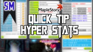 MapleStory: Important Hyper Stat Tip!