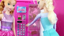 Elsa PRANKS Hans Disney Princess Anna Barbie Parody Video Shopkins Barbie Vending Machine MLP Toys