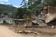 Bairro Jardim Califórnia, em Nova Friburgo, atingido pelas chuvas