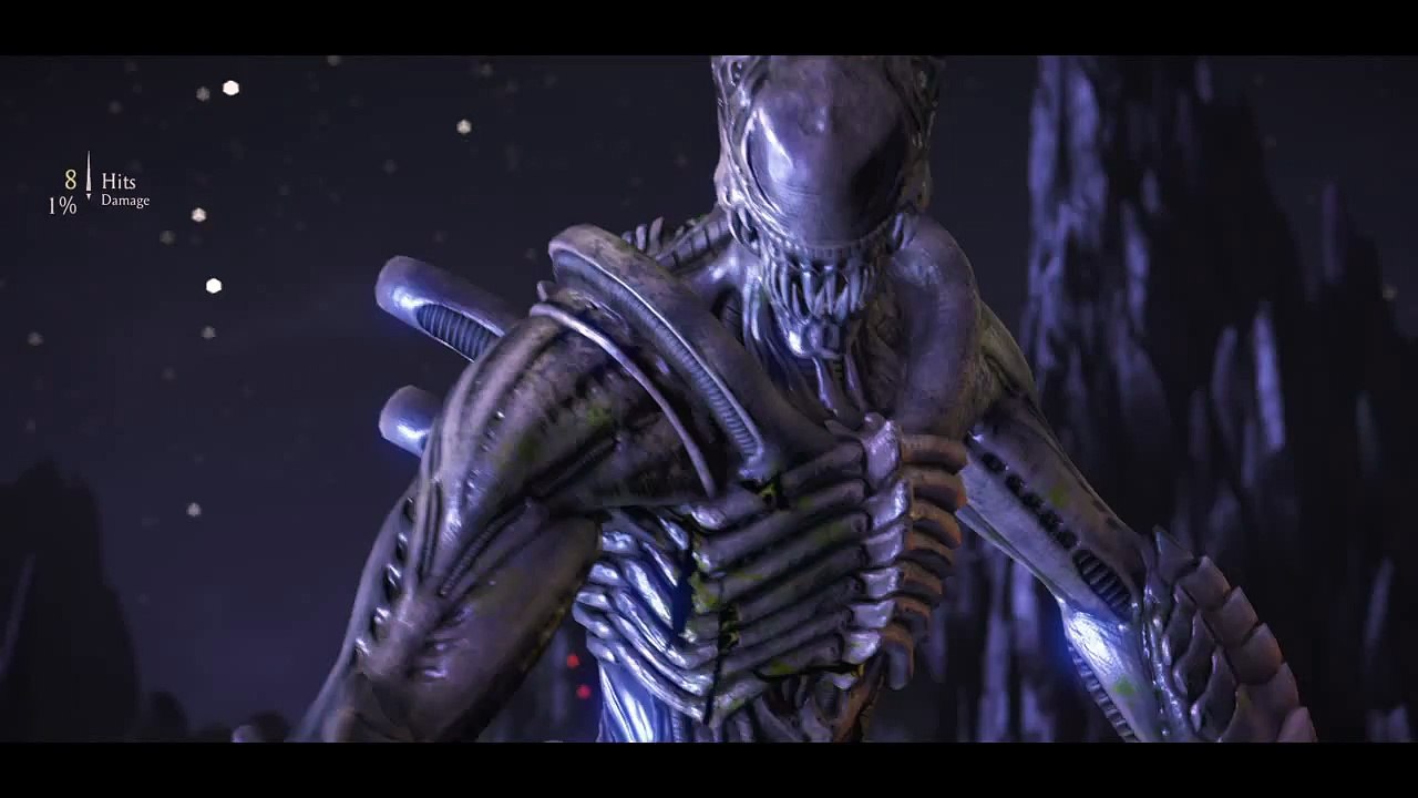 Alien baby on Predator.