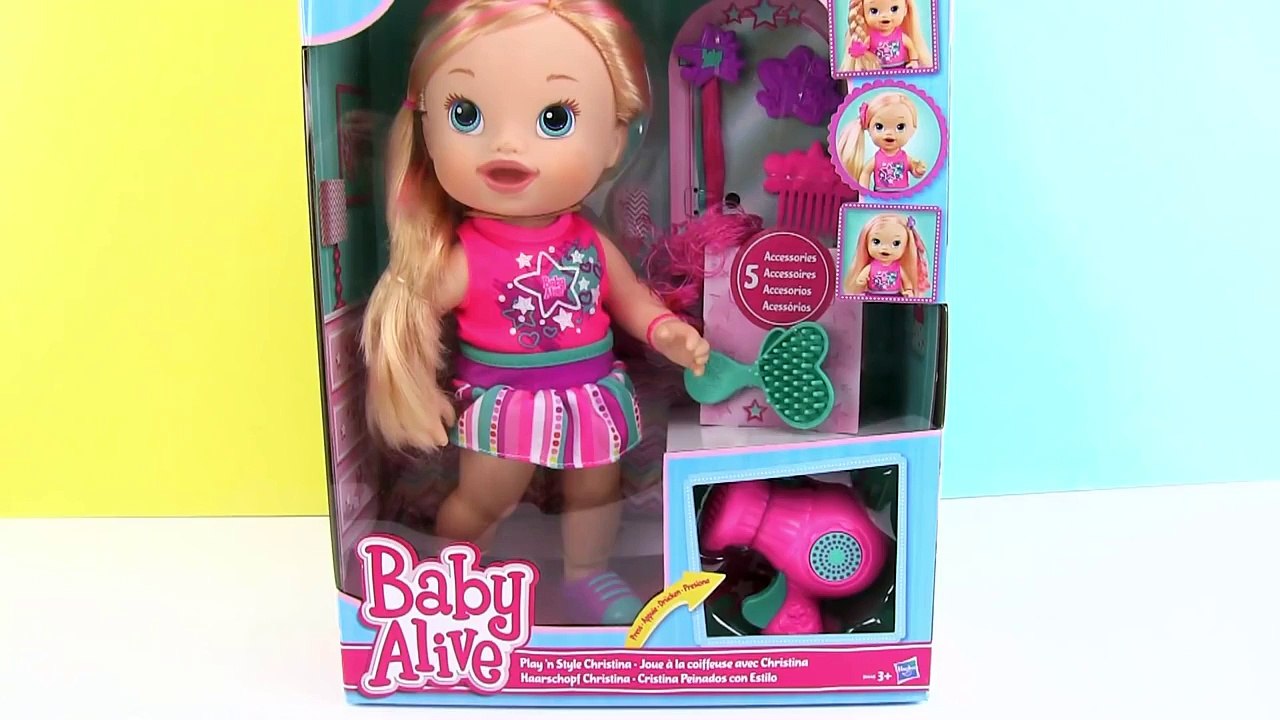 Baby Alive Güzel Saçlı Bebeğim Oyuncak Bebek Hamur Abla Kuaför Oluyor