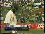 Shoaib Akhtar gets Rahul Dravid and Sachin Tendulkar, India v Pakistan, Asia Test Championship, Kolkata, 17 February, 1999