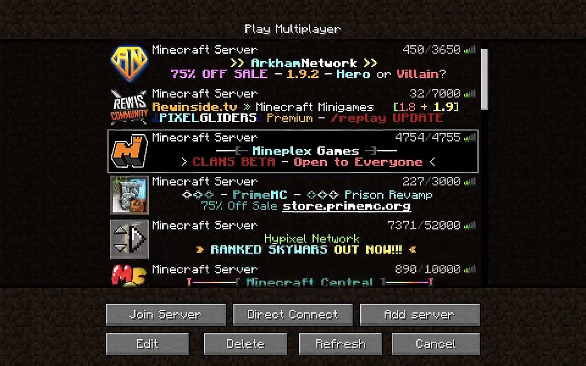 top 5 minecraft servers