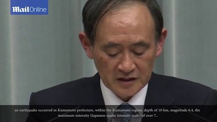 Japanese Prime Minister comments on the ruinous earthquake