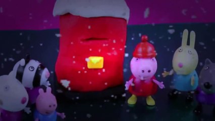 Play Doh Christmas Tree Peppa Pig Tutorial how-to Make Peppa Pig Family Christmas with Playdough