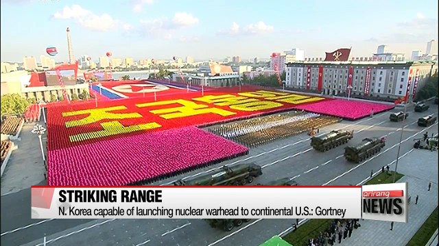 N. Korea capable of launching nuclear warhead to continental U.S.: Gortney