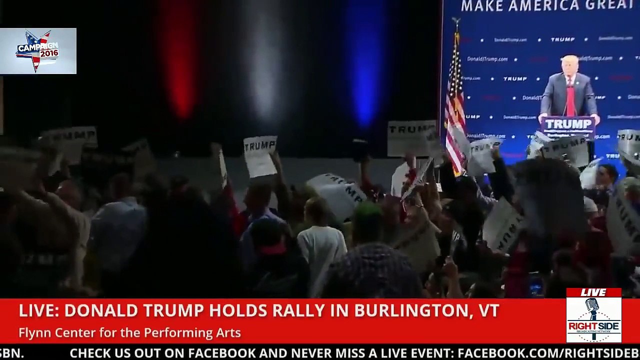 HD Version: Donald Trump Full Speech in Burlington, VT (1-7-16)
