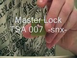 How to lock pick lock picking a Master Lock TSA 007  -snx-