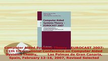 Download  Computer Aided Systems Theory  EUROCAST 2007 11th International Conference on Computer Free Books