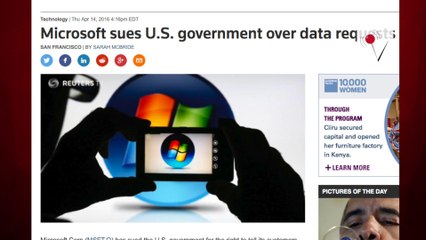 Microsoft Is Suing the Justice Department Over Secret Email Searches