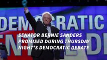 Democratic Debate: Sanders pledges to release tax returns