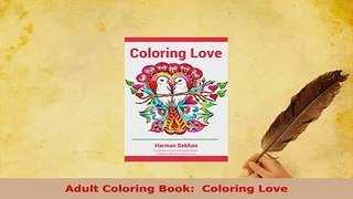 PDF  Adult Coloring Book  Coloring Love PDF Book Free