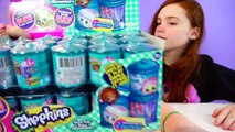 Shopkins Food Fair Candy Jar Blind Bag Box Unboxing Season 1 , 2 , 3 Exclusive Colors Video