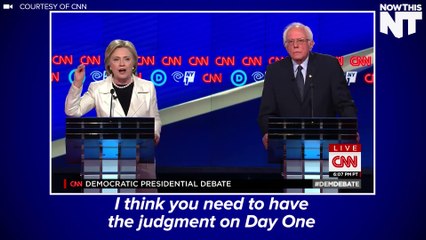 Hillary & Bernie Debate Presidential 'Qualifications'