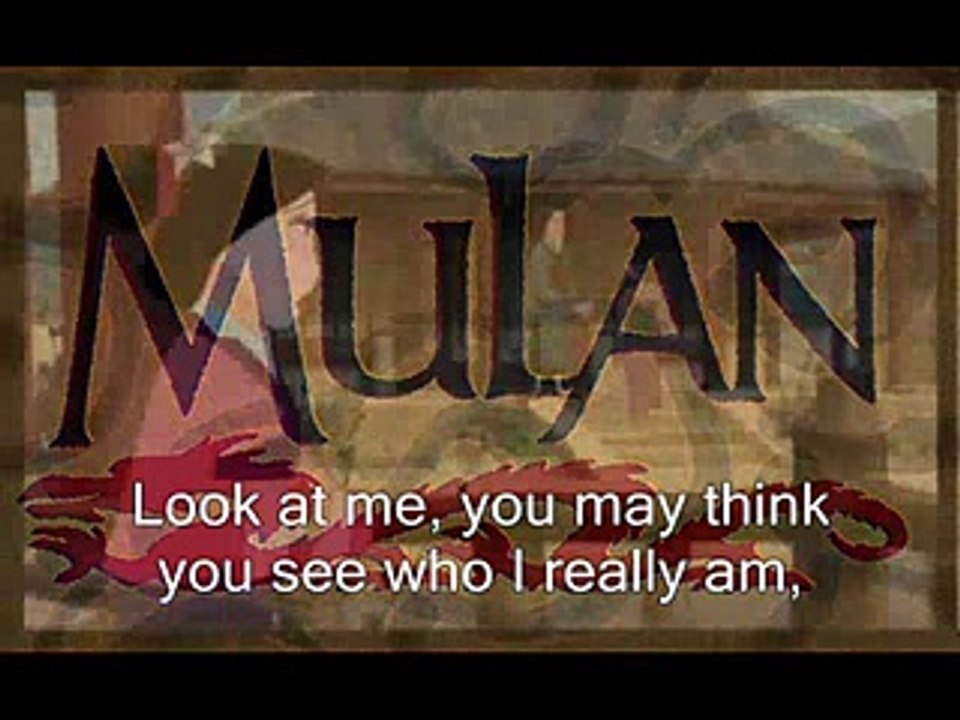 Disney's Mulan - Reflection (Full Version) - YouTube
