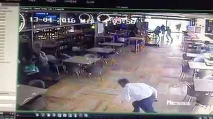 Cámara de seguridad grabó tiroteo en el Concresa