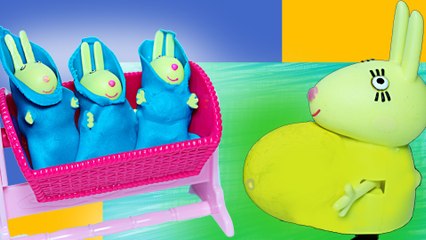 Свинка Пеппа Беременная мама Кролик Роды Дети Мультик для детей Peppa Pig