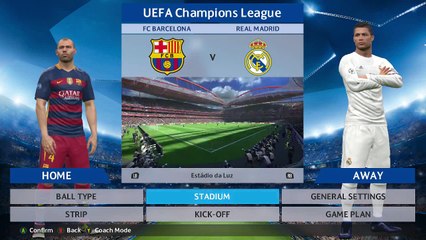Barcelona vs Real Madrid UEFA Champion League PES 2016 by borum