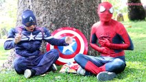 CAPTAIN AMERICA Treasure Hunting w/ Spiderman & Venom - Funny Superhero Movie in Real Life