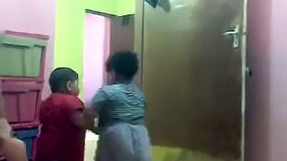 Funny Big Baby Arab Fighting