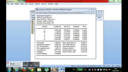 How to estimate data by OLS