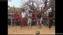 JARIPEO RANCHERO DEL PUEBLO FARAMAYA PRESENTACION DE LOS VALIENTES JINETES Y TOROS FLACOS GANADERIA LOCAL ABRIL 2016