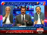 Fight between Rana Sanaullah & Shahid Latif in a talkshow