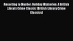 PDF Resorting to Murder: Holiday Mysteries: A British Library Crime Classic (British Library
