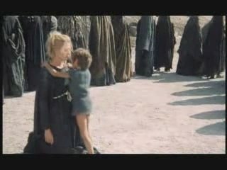 The Trojan Women--Andromache (Vanessa Redgrave) son taken